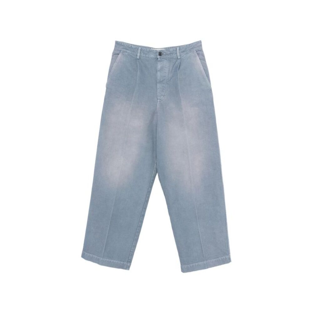 Marni Blue Trousers - Wide-Leg Trousers Men